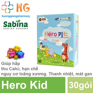 Hero Kid - Bổ sung Canxi cho bé, hạn chế nguy cơ loãng xương. Hỗ trợ bảo vệ gan, giải nhiệt, mẩn ngứa