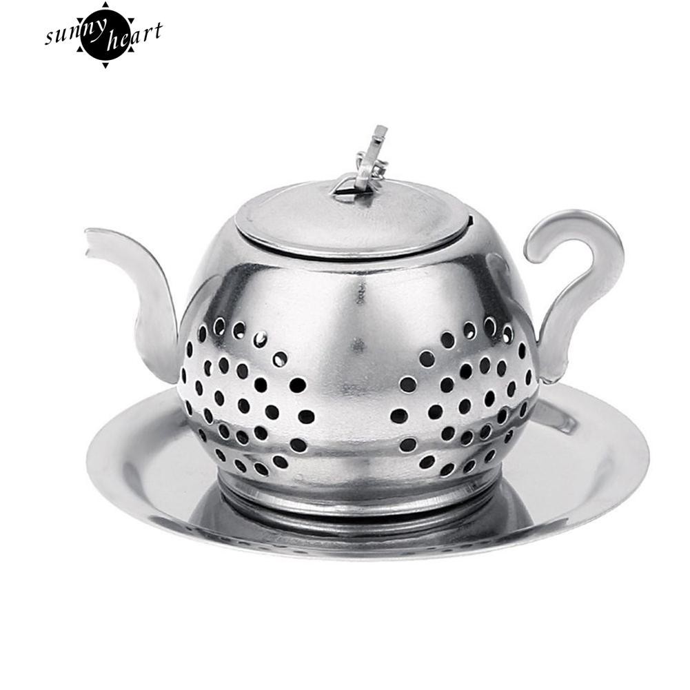 Dụng cụ lọc trà hình ấm trà bằng thép không gỉ