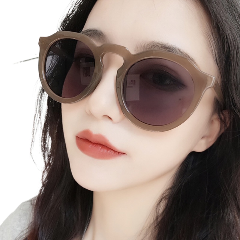 Kính mát gọng tròn nhỏ chống tia UV400 thời trang cho nữ