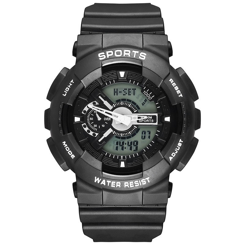 Đồng hồ thể thao nam nữ B002 kim và điện tử Sport watch dây cao su | BigBuy360 - bigbuy360.vn