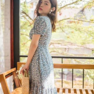 (ẢNH THẬT)VÁY MAXI HOA NHẸ NHÀNG HÀN QUỐC