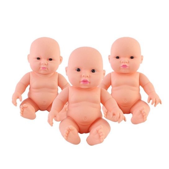 Búp Bê Nhựa Tái Sinh 25 cm  mắt 3D  - Cute baby dolls  10 inch doll