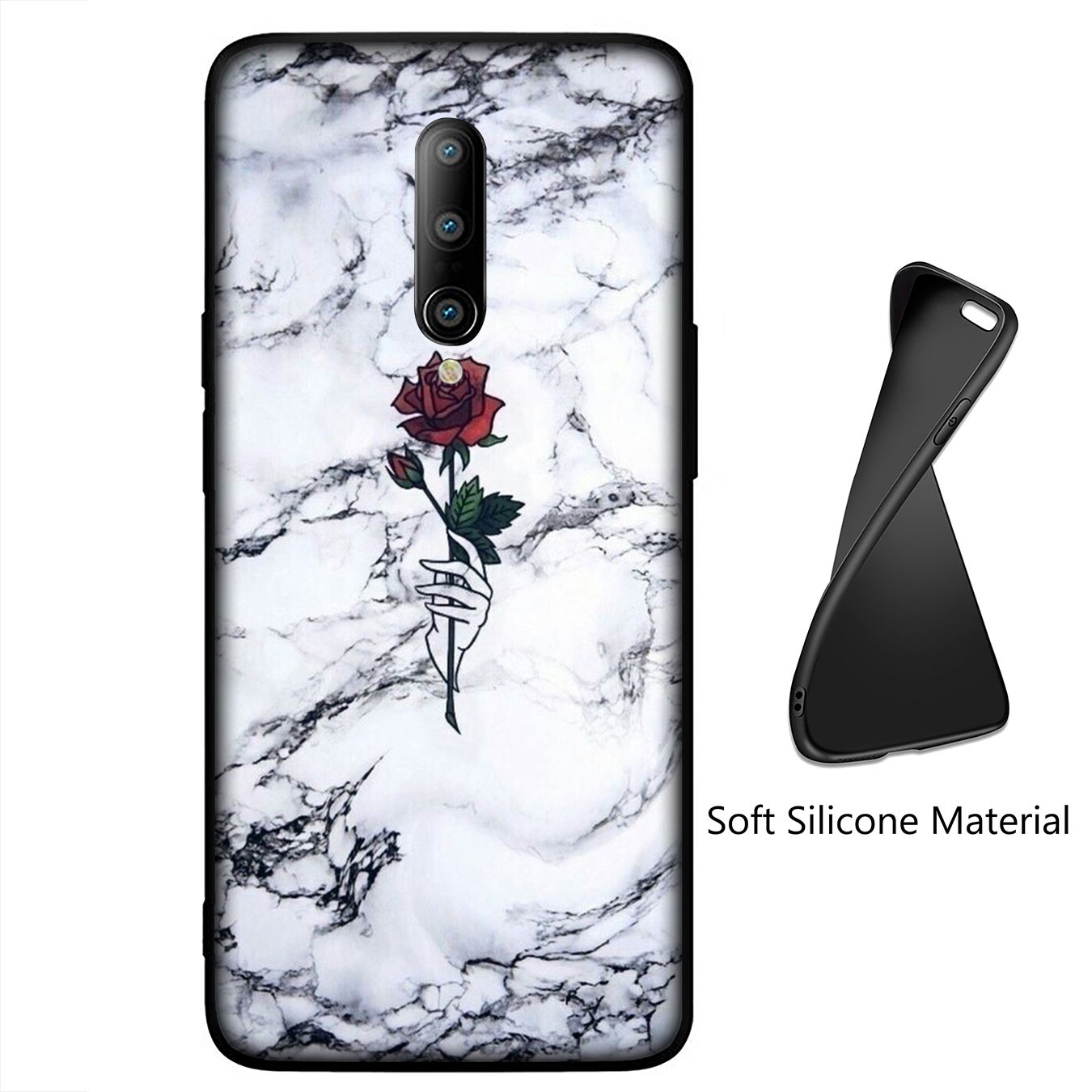 Ốp điện thoại silicon mềm hoạ tiết đá hoa cương màu hồng vàng cho iPhone XR X XS Max 7 8 6 6s Plus + 6Plus 7Plus 8Plus