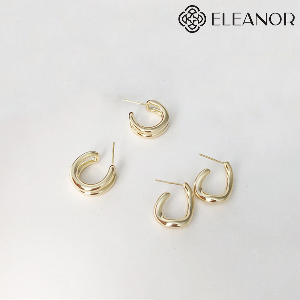 [Mã FARSBR241 giảm 15k đơn 0đ] Bông Tai Eleanor Viền Kép Cho Nữ