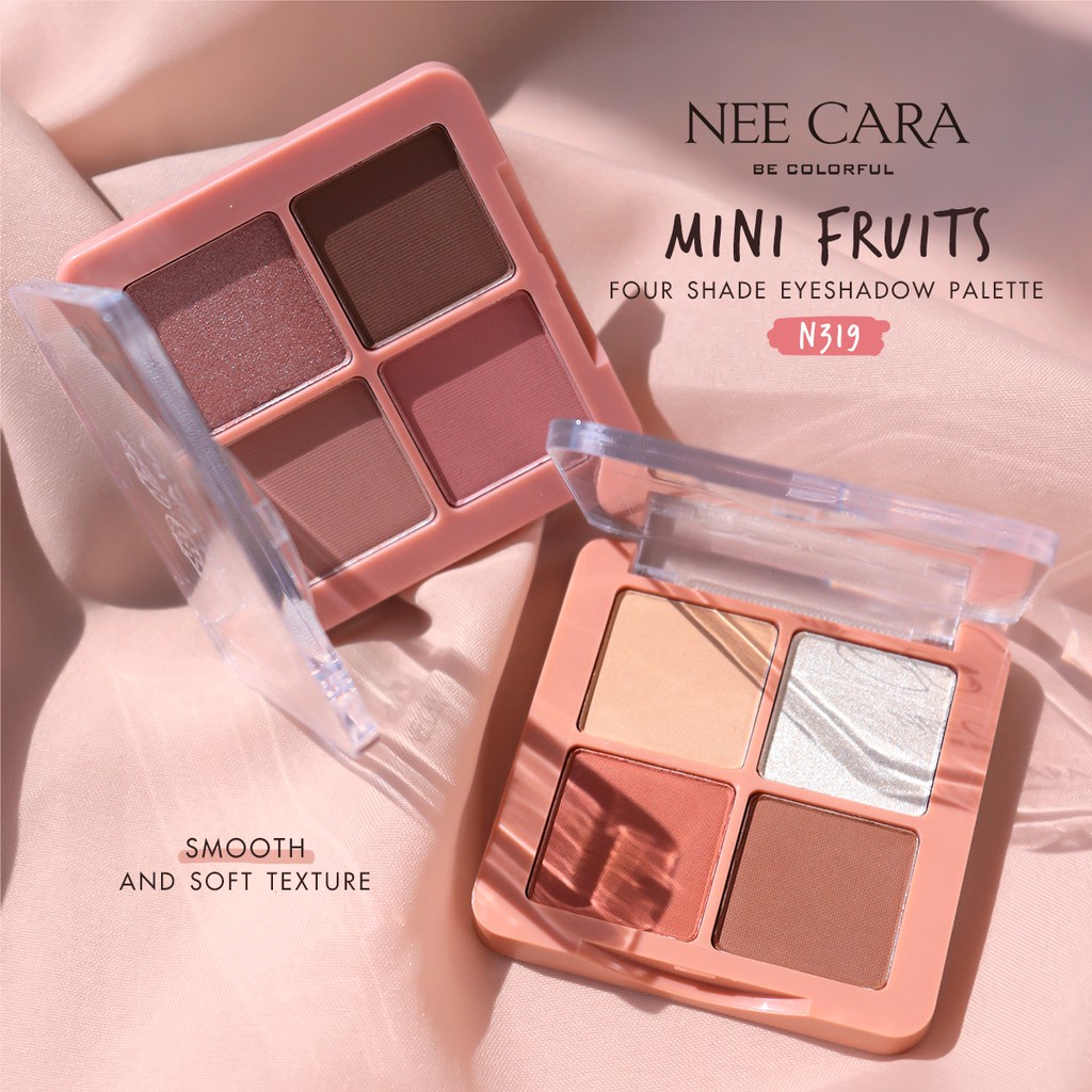 [New] Phấn Mắt Nee Cara Thái Lan Mini Fruits 4 Ô Màu Xinh Xinh