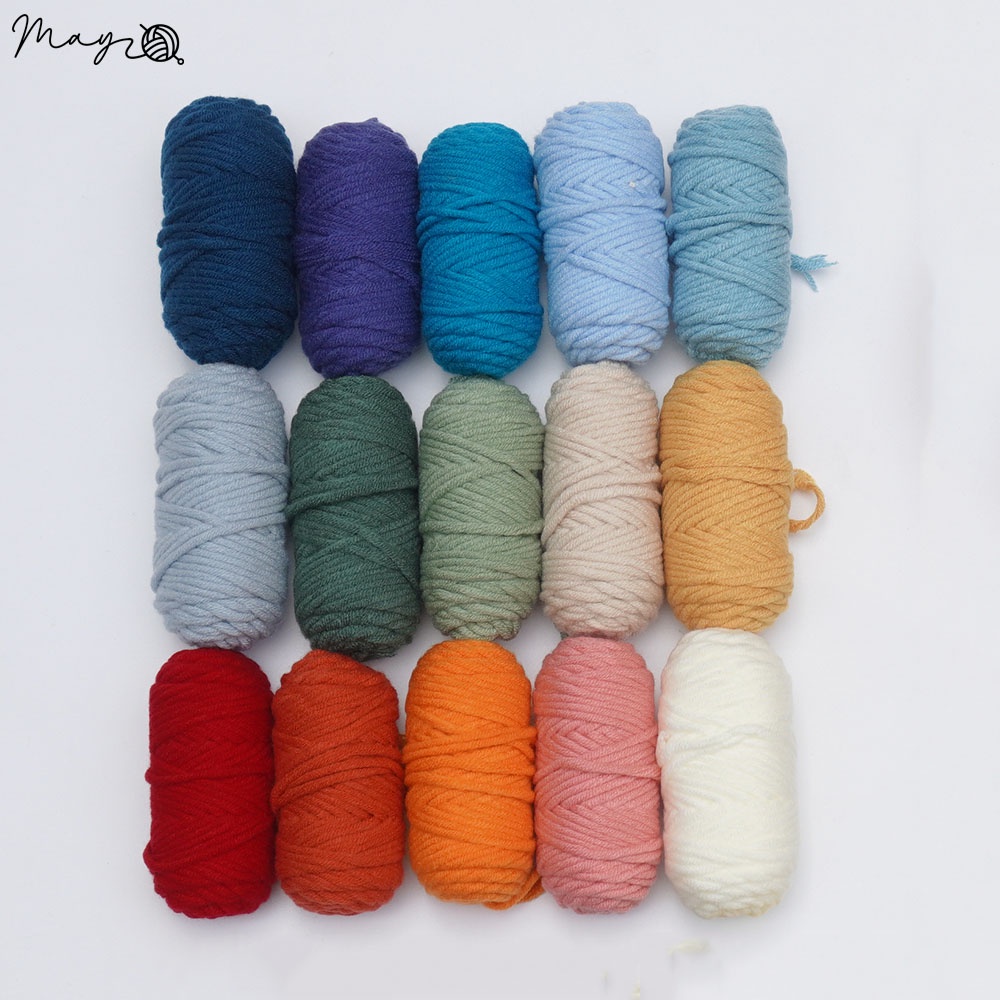 [Set thêu LEN nổi] 15 cuộn len 20g + dụng cụ thêu dùng trong Thêu nổi - Punch Needle