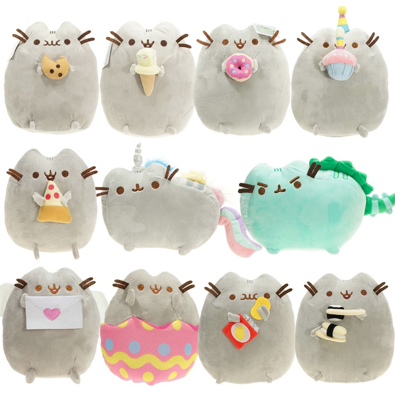 Đồ chơi nhồi bông Hình Mèo Hoạt Hình 12Style 15cm