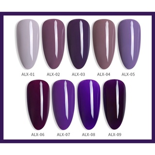 Set sơn gel tông tím as chính hãng 15ml - mã alx