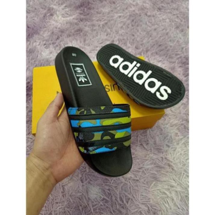 (Phun  Hộp  Thẻ - Dép  lê  adidas - dáng  thể thao Cao  Cấp