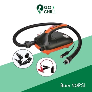 Bơm điện 20 PSI cho SUP, thuyền phao, thuyền hơi, nệm bơm hơi tiện lợi