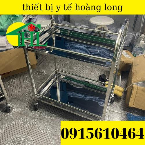 Xe Tiêm 2 Tầng Inox - Xe Đẩy Inox