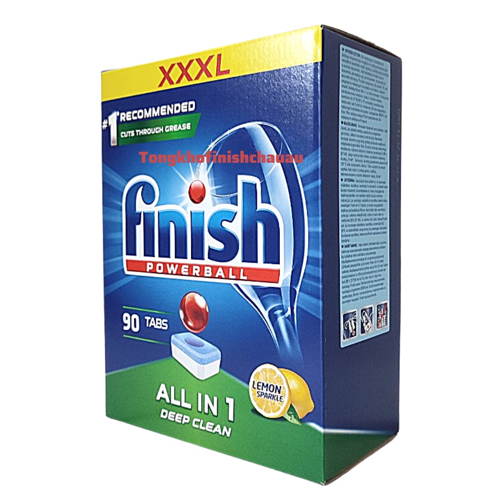 Viên rửa chén Finish All in one 90/hộp - Chính hãng