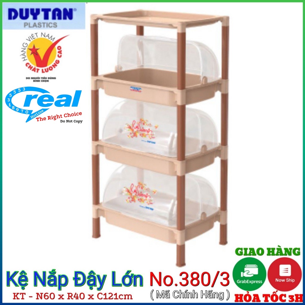 Kệ đựng chén nắp lớn 3 ngăn- 4 tầng - Cty Nhựa Duy Tân