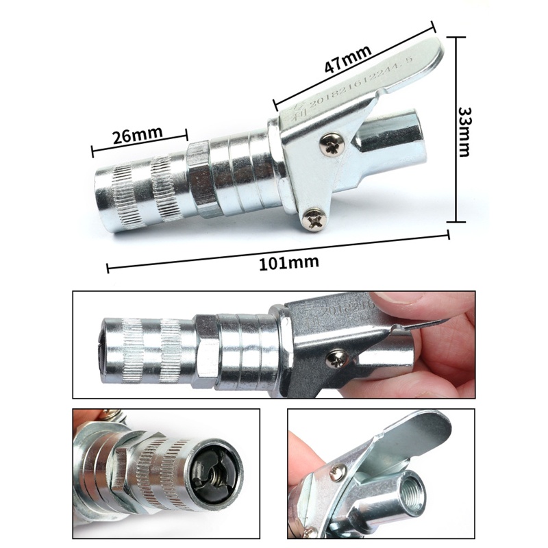 Đầu Nối Mỡ Bôi Trơn Tay Cầm Đơn Tháo Gỡ Nhanh