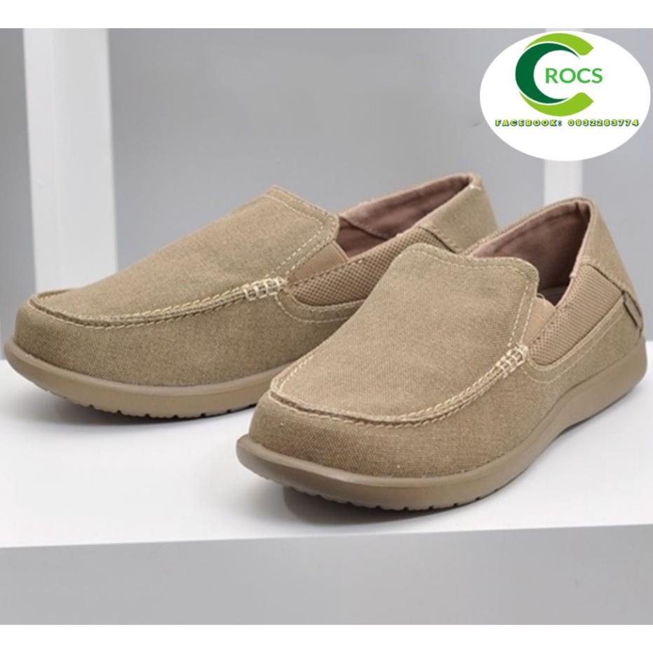 Giày vải đế nhựa chống hôi chân -Croslite-Santa-Cruz-II cho nam màu màu nâu f