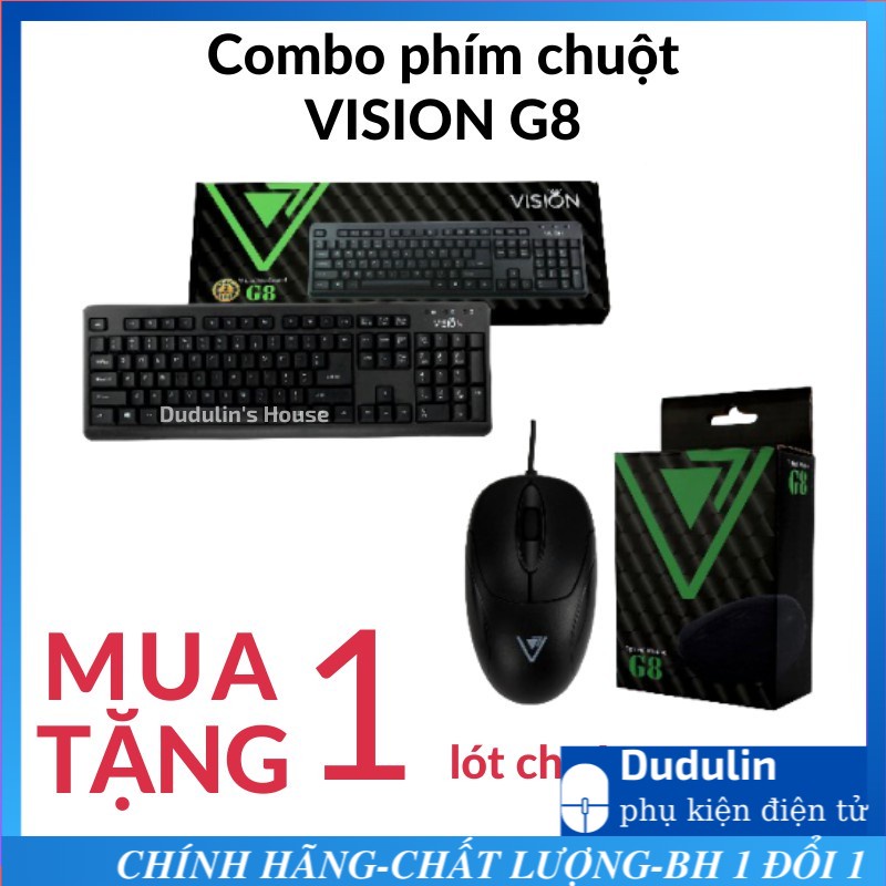 Combo bộ phím chuột Vision G8 USB