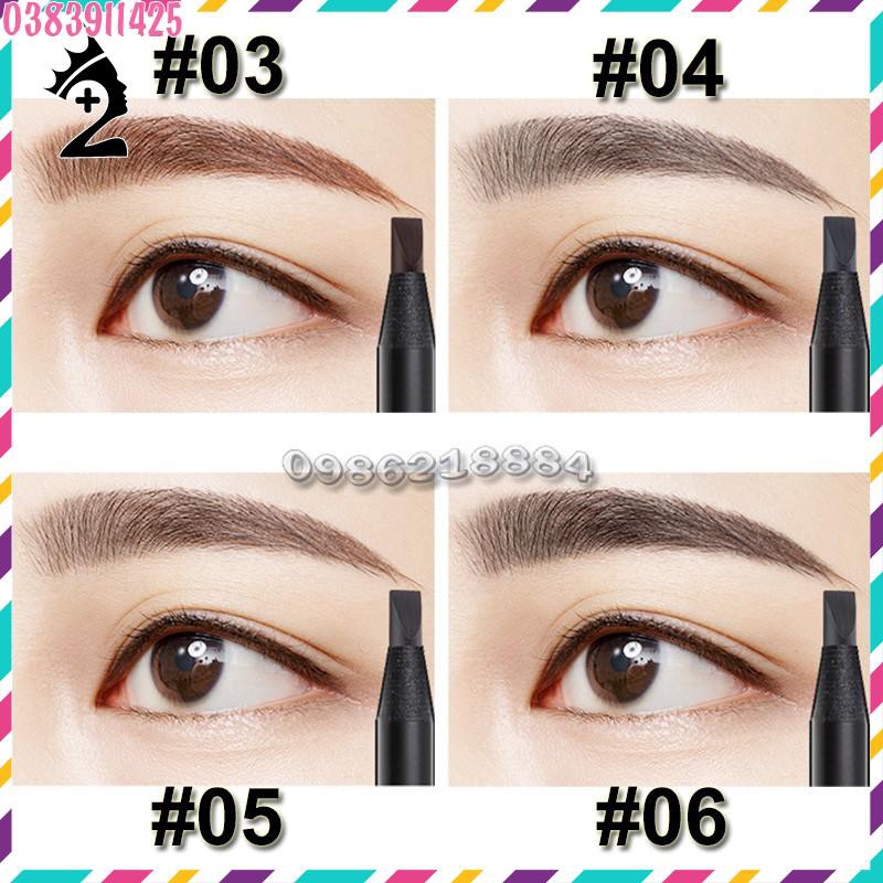 Chì xé kẻ mày cao cấp Haozhuang Make Up Milano Eyebrow Pencil siêu mịn bền màu TPP | BigBuy360 - bigbuy360.vn