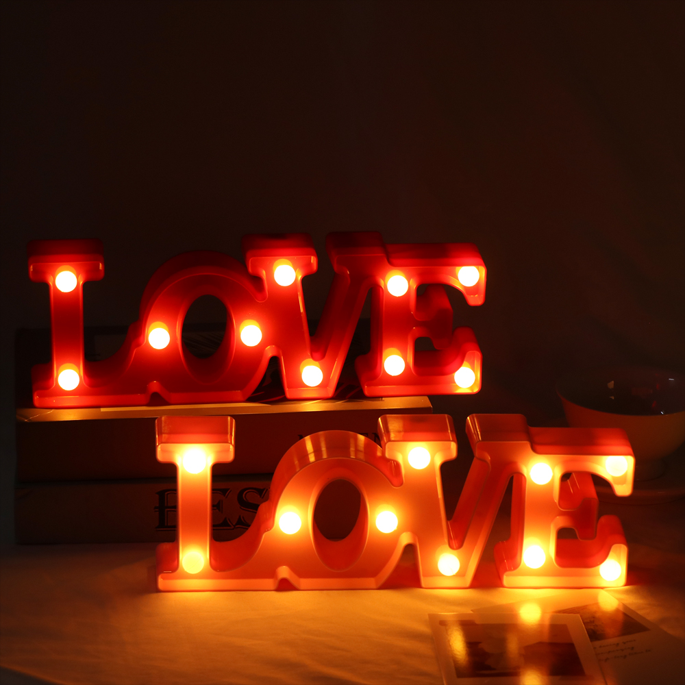 Đèn Led 3d Hình Trái Tim Màu Trắng Mới Trang Trí Bàn Tiệc Cưới / Ngày Valentine