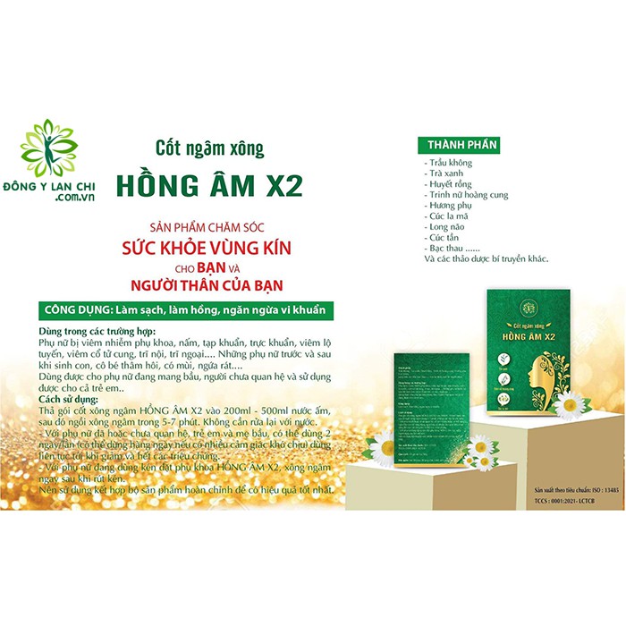 Cốt Ngâm Xông Hồng Âm X2 Lan Chi | Sạch khít tiêu viêm, nhẹ nhàng quyến rũ