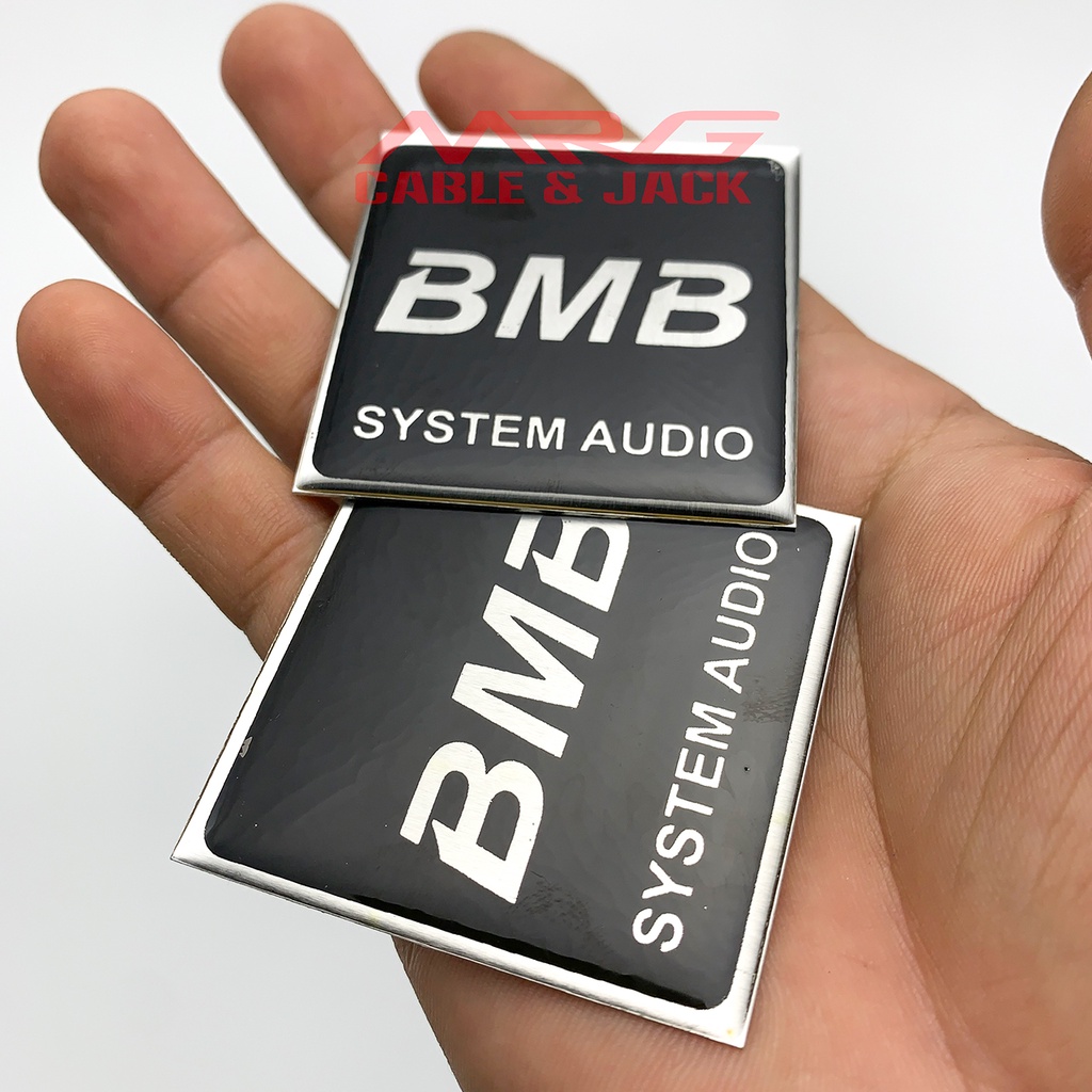 Tem Loa BMB vuông 5cm x 5cm, giá 1 đôi.