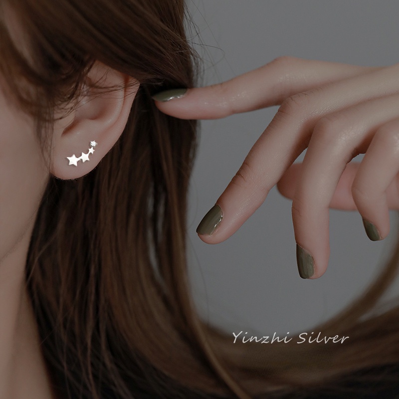 Khuyên Tai Ngôi Sao Mạ Bạc 925