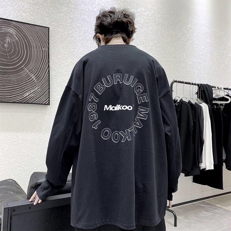 Áo sweater tay bồng unnisex Maikoo_Áo nỉ mỏng bông nam nữ basic, cá tính, hottend