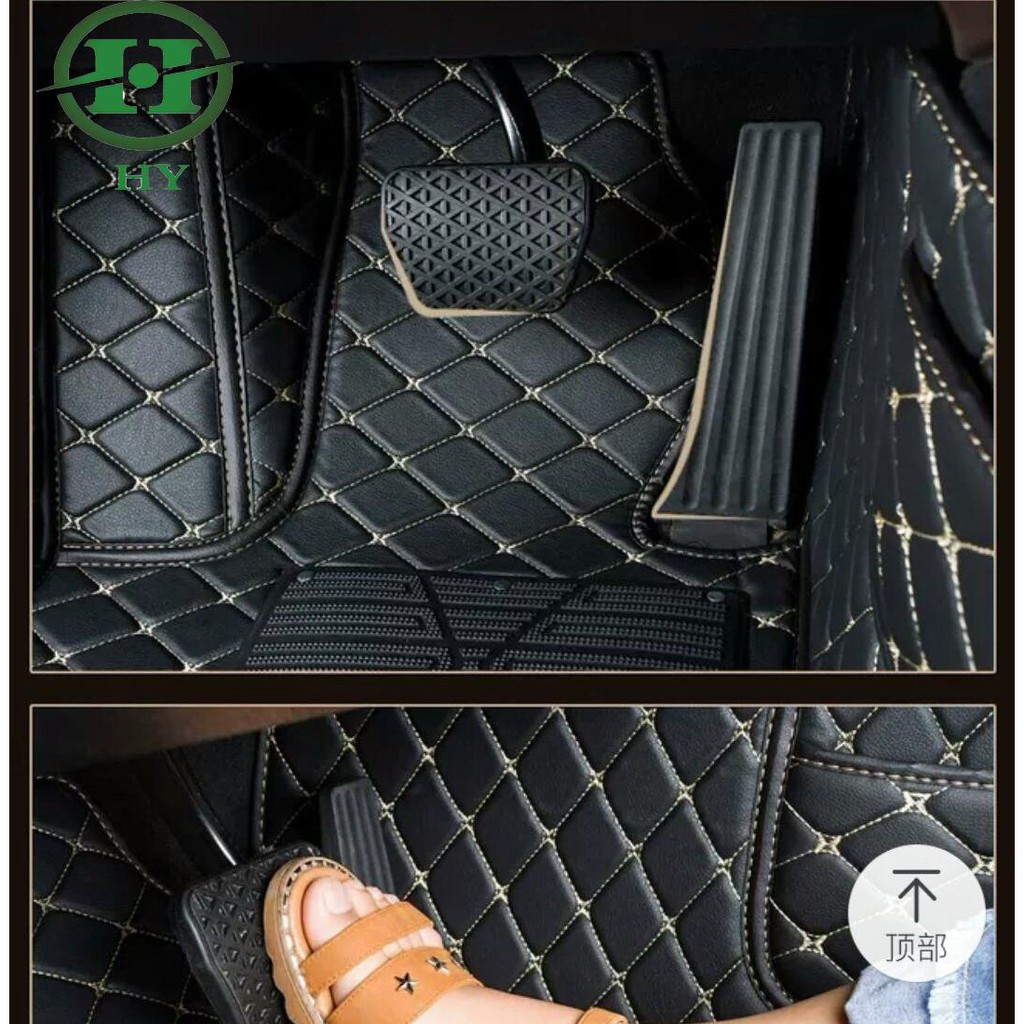 Thảm Trải Lót Sàn Ô Tô 6D Honda CRV Da PU Cao Cấp, Chống Ồn, Không Mùi, Bảo Vệ Sàn Xe_Mẫu Trám