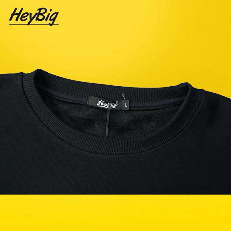 Áo sweater nam nữ HeyBig Áo nỉ lót lông dài tay form rộng unisex in hình Gấu HipHop