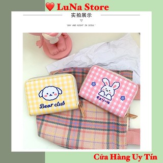 Ví đựng tiền/ namecard/ thẻ ngân hàng in hình dễ thương Luna 033