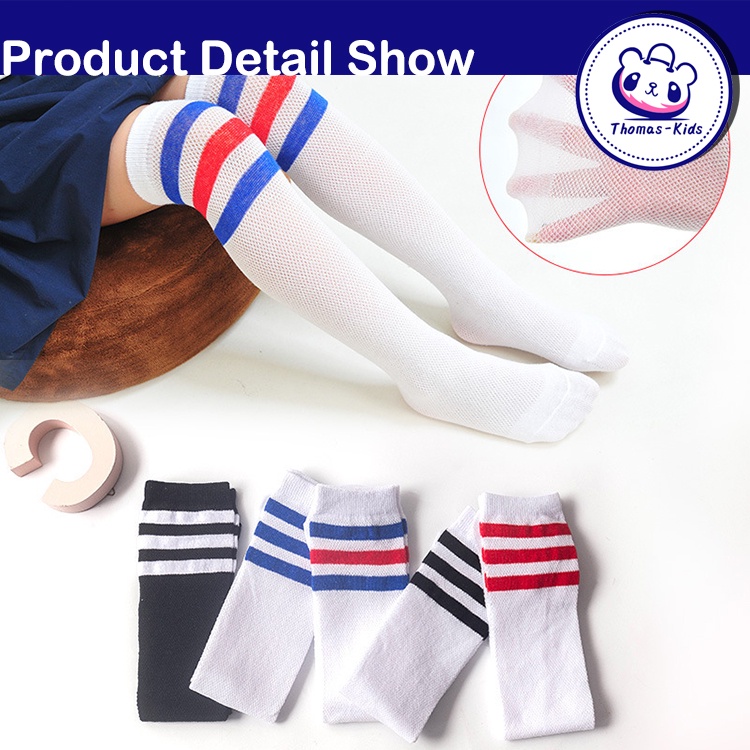 [THOMAS KIDS] Vớ Cotton Dài Đến Đầu Gối Phong Cách Công Chúa Dành Cho Bé Gái 3-12 Tuổi