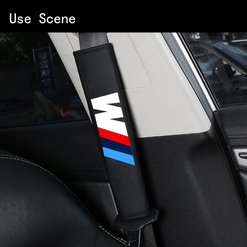 Vỏ Bọc Dây Đai An Toàn Bằng Da Cho Xe Hơi F30 E46 F10 E90 G20 E36 E39 E30 G30 E92 F20 X6 X1 X5 Z4 M3 X4 5 7 Series 320I 218I 520I 530 M40Li 740LI