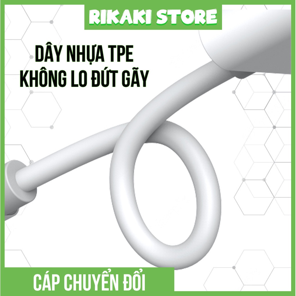 Cáp chuyển đổi sang Jack 3.5 mm, jack chuyển đổi tai nghe có mic