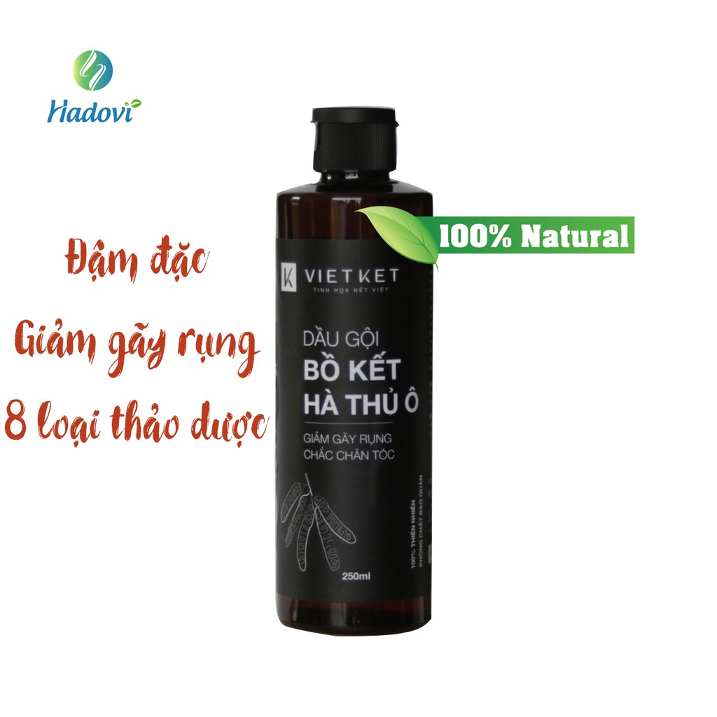 Dầu gội bồ kết hà thủ ô đậm đặc- 8 thảo dược thơm ngát- giảm gãy rụng tóc- không hóa chất- hsd chỉ 6 tháng.