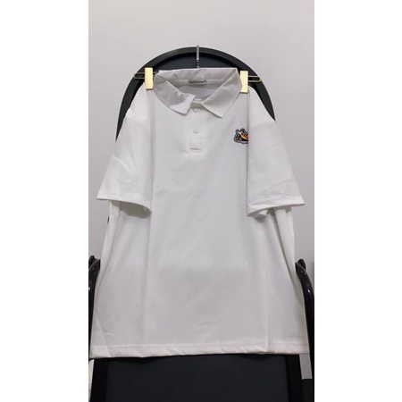 Áo Polo Thêu Hình Cô Bé - Polo tay lỡ form rộng Unisex 38-70kg Nam Nữ