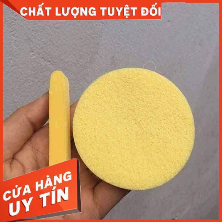 [XẢ KHO+FREE SHIP] Bông rửa mặt dạng que mặt vàng 12 miếng