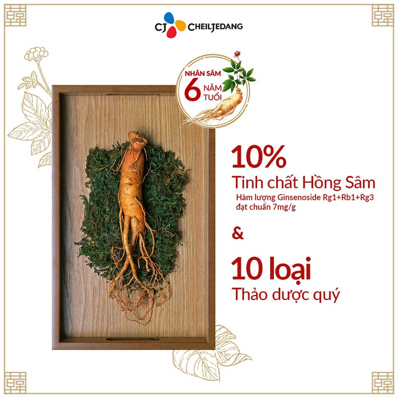 Tinh Chất Hồng Sâm Hanppuri Hoàng Gia Hàn Quốc Dạng Nước (10mlx10 gói)