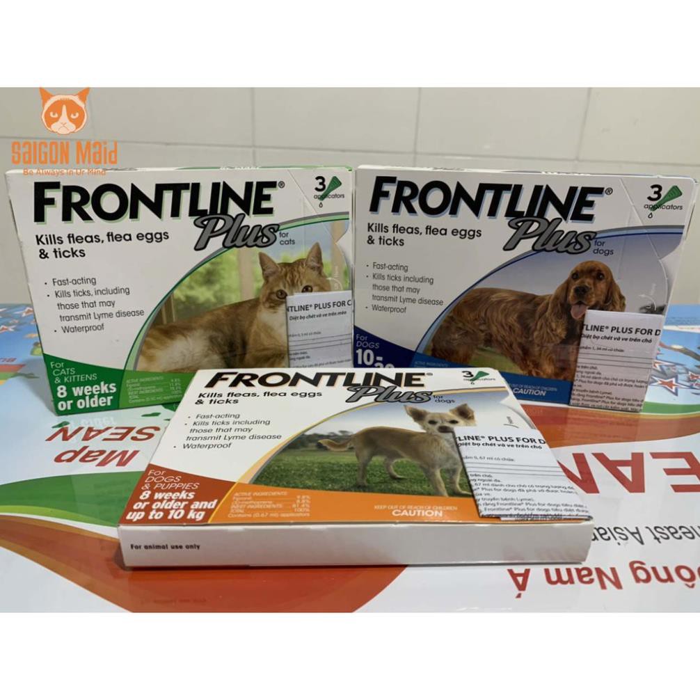 Frontline Plus- Thuốc trị ve rận nhỏ gáy cho mèo (1 tuýp)