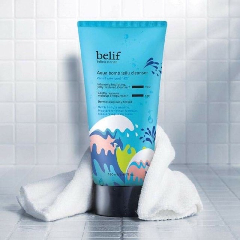 BELIF 🌿 Sữa Rửa Mặt Aqua Bomb Jelly Cleanser 30ml