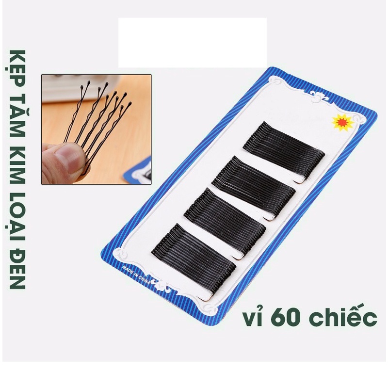 Phụ kiện kẹp tóc nữ - Vỉ 60 kẹp tăm phiên bản Rainbow kiểu Hàn No.100147