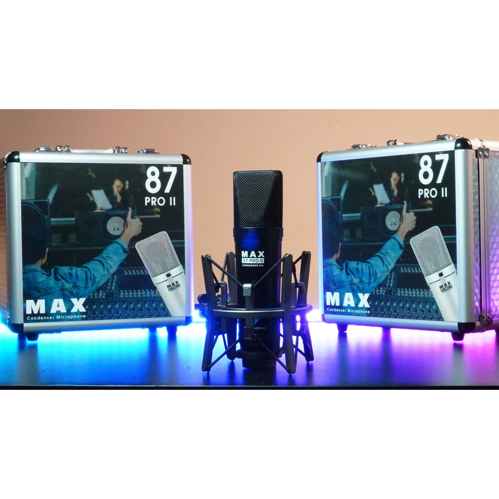 Combo thu âm, livestream Micro Max 87-Pro-II 2022, Sound card XOX K10 Jubilee - Kèm full phụ kiện nguồn 48v tai nghe