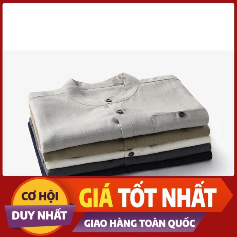 Áo sơ mi đũi nam tay ngắn trung niên SIÊU MÁT loại áo sơ mi cho người lớn tuổi
