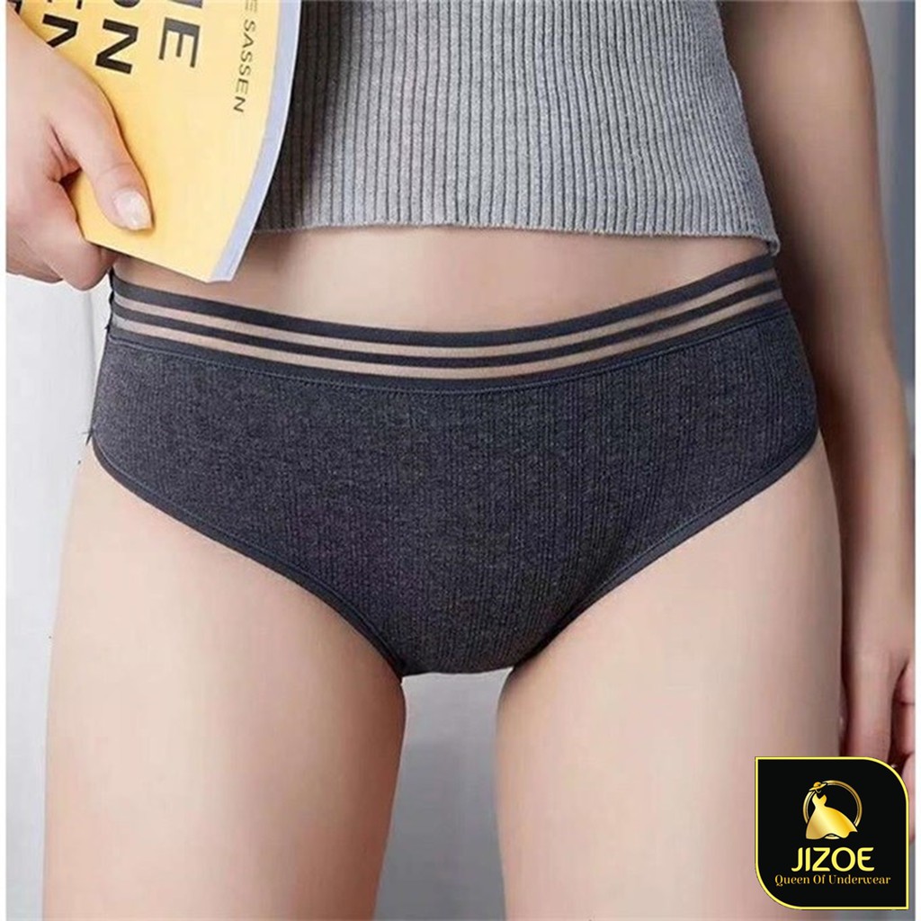 Quần lót nữ dễ thương cotton tăm trẻ thông hơi QLT02 | BigBuy360 - bigbuy360.vn