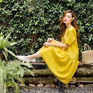 Đầm váy freesize đuôi cá vàng nghệ