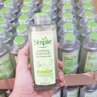 Toner - nước hoa hồng Simple Kind To Skin 200ml mẫu mới 2020 ( chuẩn aut )