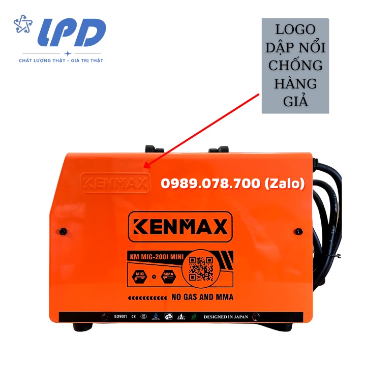 Máy hàn MIG không dùng khí KENMAX-SASUKE 200I thế hệ mới 2022 dây mig rời dài 2.8m cao cấp, mic hai chức năng không khí
