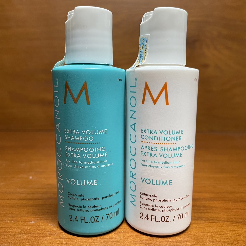 Dầu gội xả tăng phồng Moroccanoil Extra Volume 70mlx2 New 2021