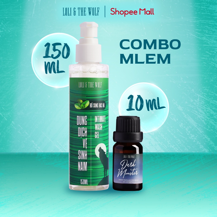 Set Sản Phẩm Chăm Sóc Vùng Kín Loli The Wolf Dành Cho Nam: 1 Dung Dịch Vệ Sinh 150ml + 1 Nước Hoa Vùng Kín Nam 10ml