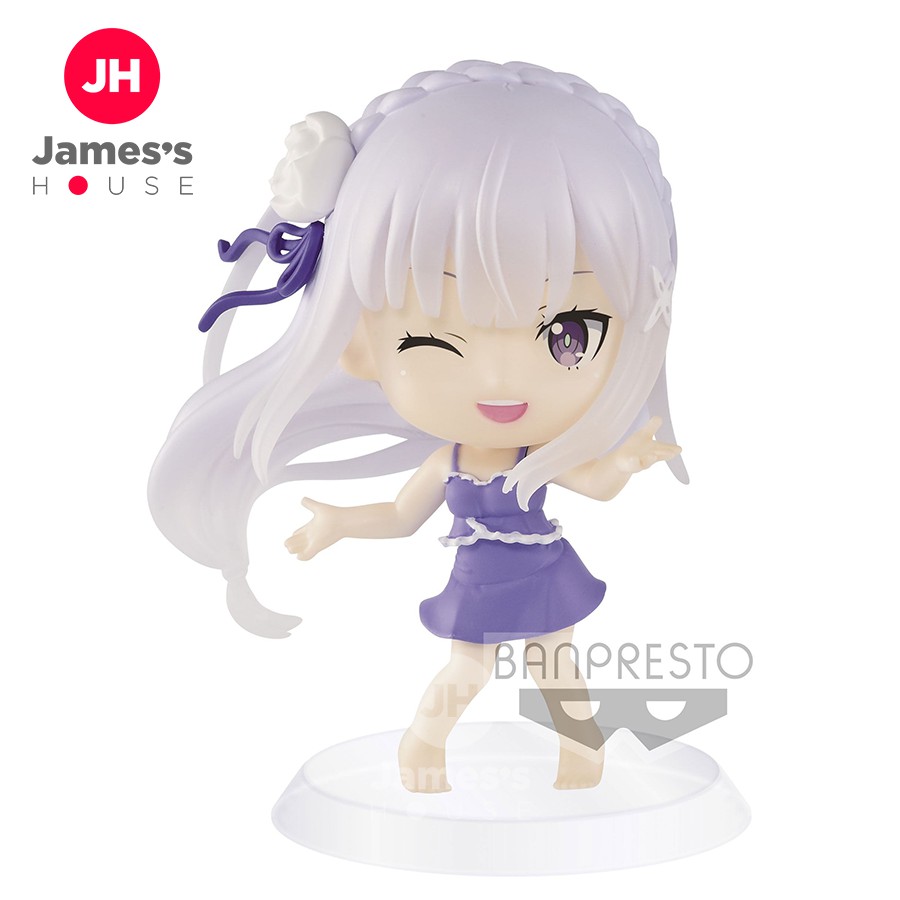 Mô Hình Figure Nhân Vật Anime RE:ZERO STARTING LIFE IN ANOTHER WORLD, REM RAM EMILIA FIGURE, CHIBI KYUN, chính hãng