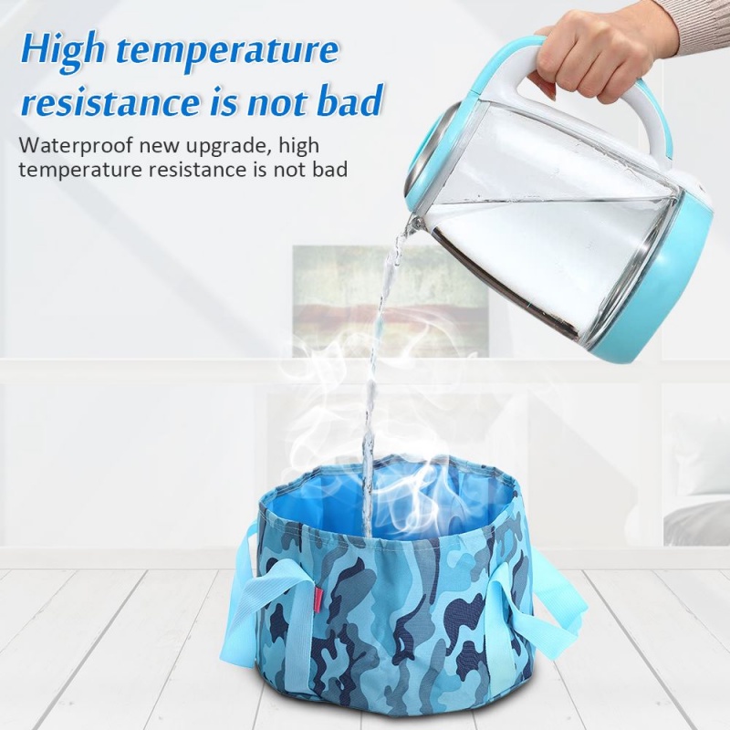 Xô Đựng Nước Chống Rò Rỉ Có Thể Gấp Gọn Dùng Đi Cắm Trại/Leo Núi/Câu Cá Ngoài Trời