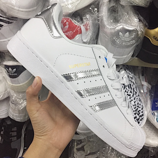 Giày thể thao Adidas Superstar White Silver